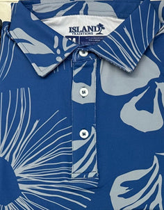 "Hawaiian Floral" Performance Polo Shirt